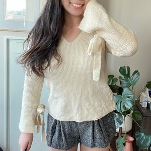 Mango sweater with ribbons